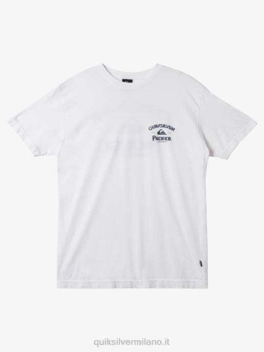 esso Quiksilver x Pacifico uomini maglietta sparatutto dritta bianco HTZR7