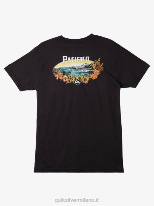 esso Quiksilver x Pacifico uomini t-shirt con vibrazioni sceniche asfalto HTZR10