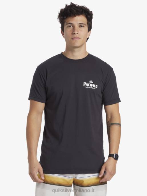esso Quiksilver x Pacifico uomini t-shirt con vibrazioni sceniche asfalto HTZR10