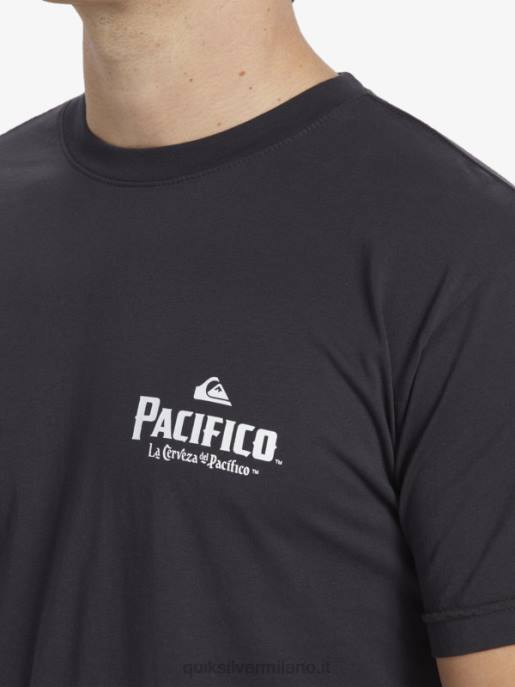 esso Quiksilver x Pacifico uomini t-shirt con vibrazioni sceniche asfalto HTZR10