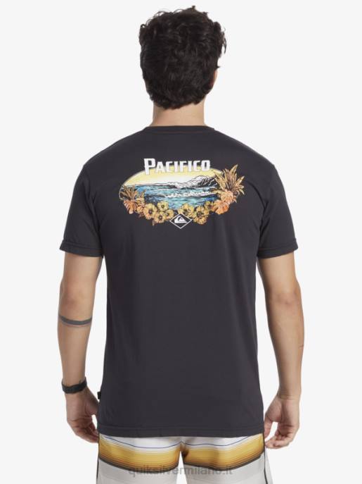 esso Quiksilver x Pacifico uomini t-shirt con vibrazioni sceniche asfalto HTZR10