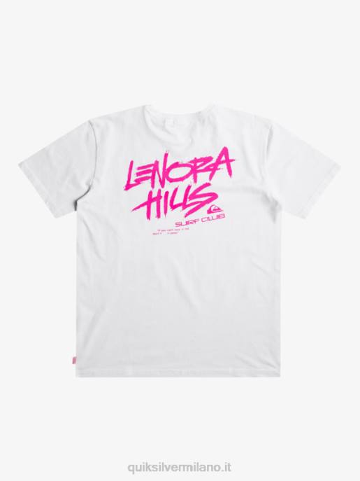 esso Quiksilver x Stranger uomini cose lenora t-shirt bianco HTZR1839