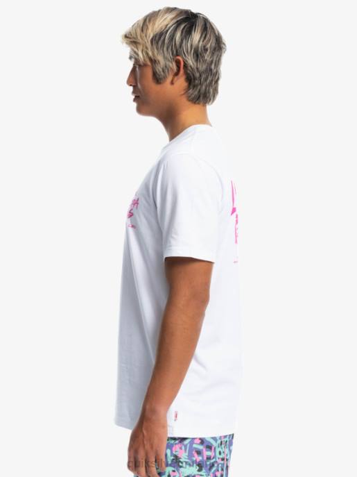 esso Quiksilver x Stranger uomini cose lenora t-shirt bianco HTZR1839