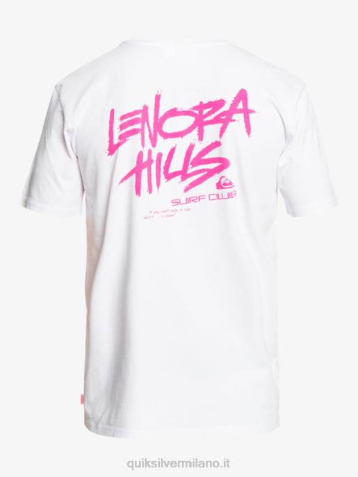 esso Quiksilver x Stranger uomini cose lenora t-shirt bianco HTZR1839