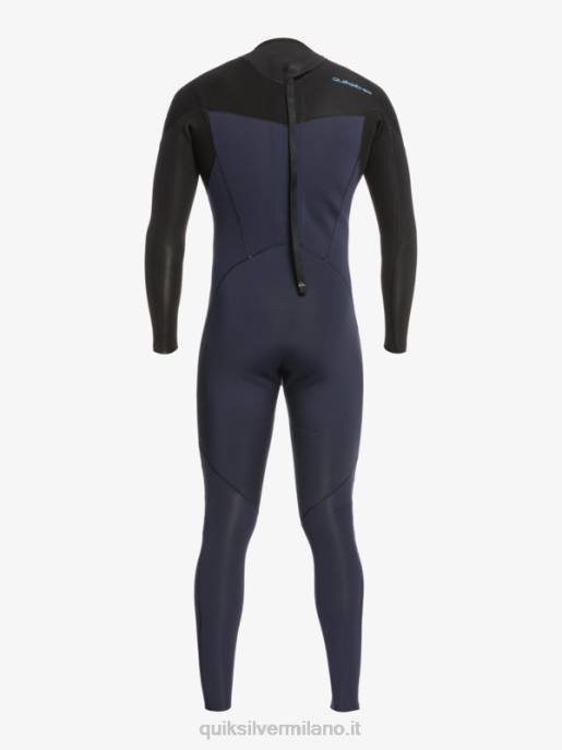 esso Quiksilver uomini Muta con zip posteriore per 3/2 sessioni quotidiane blu scuro/nero HTZR927