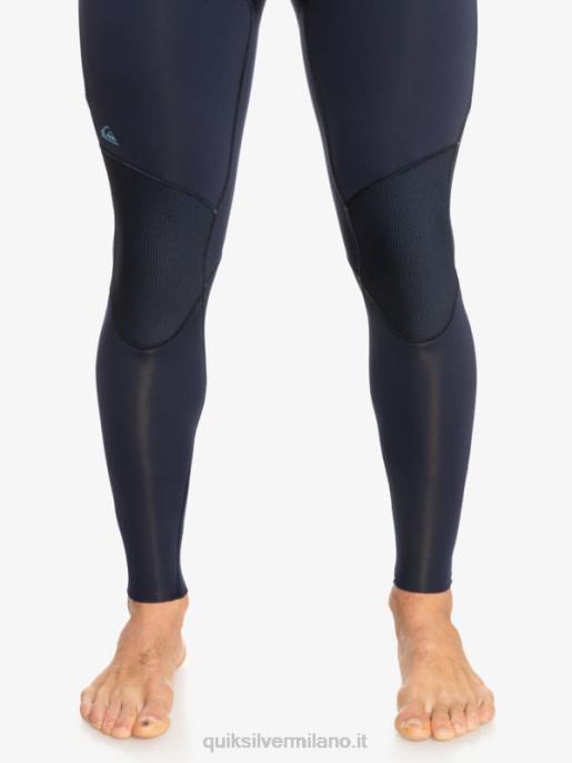 esso Quiksilver uomini Muta con zip posteriore per 3/2 sessioni quotidiane blu scuro/nero HTZR927