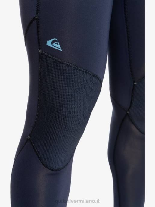 esso Quiksilver uomini Muta con zip posteriore per 3/2 sessioni quotidiane blu scuro/nero HTZR927