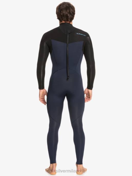 esso Quiksilver uomini Muta con zip posteriore per 3/2 sessioni quotidiane blu scuro/nero HTZR927