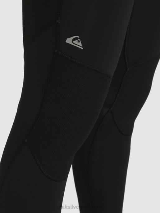 esso Quiksilver uomini Muta con zip posteriore per 3/2 sessioni quotidiane nero HTZR928