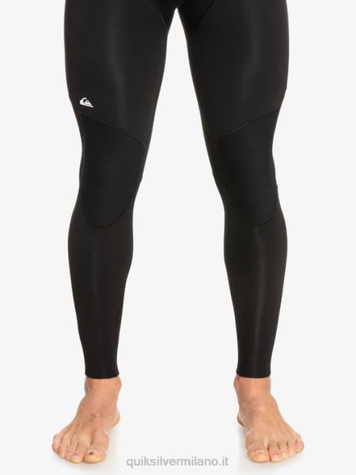 esso Quiksilver uomini Muta con zip posteriore per 3/2 sessioni quotidiane nero/canna di fucile HTZR926