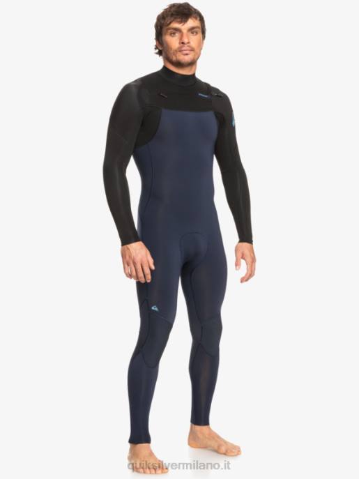 esso Quiksilver uomini Muta con zip sul petto per 3/2 sessioni quotidiane blu scuro/nero HTZR1278