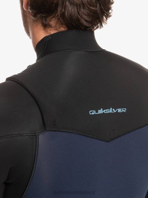 esso Quiksilver uomini Muta con zip sul petto per 3/2 sessioni quotidiane blu scuro/nero HTZR1278
