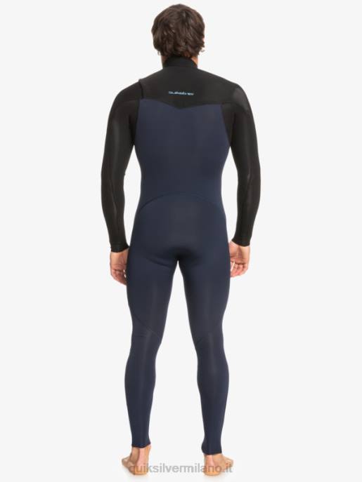esso Quiksilver uomini Muta con zip sul petto per 3/2 sessioni quotidiane blu scuro/nero HTZR1278