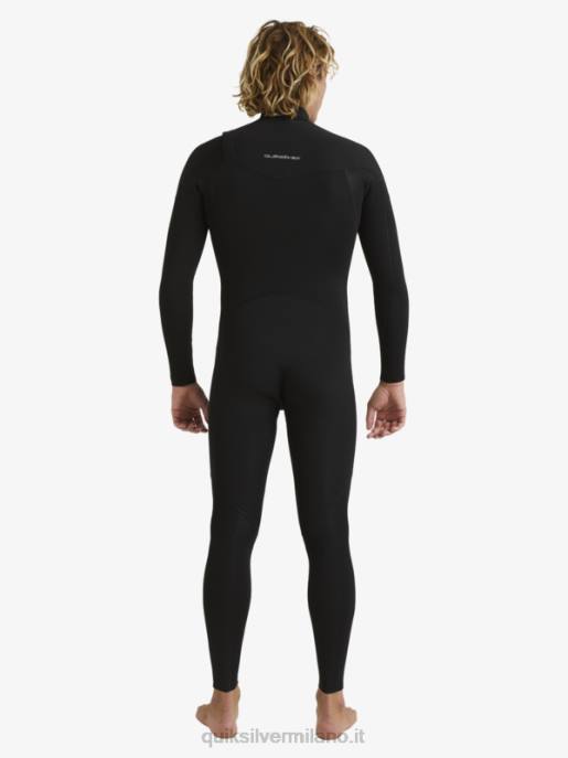 esso Quiksilver uomini Muta con zip sul petto per 3/2 sessioni quotidiane nero HTZR1280