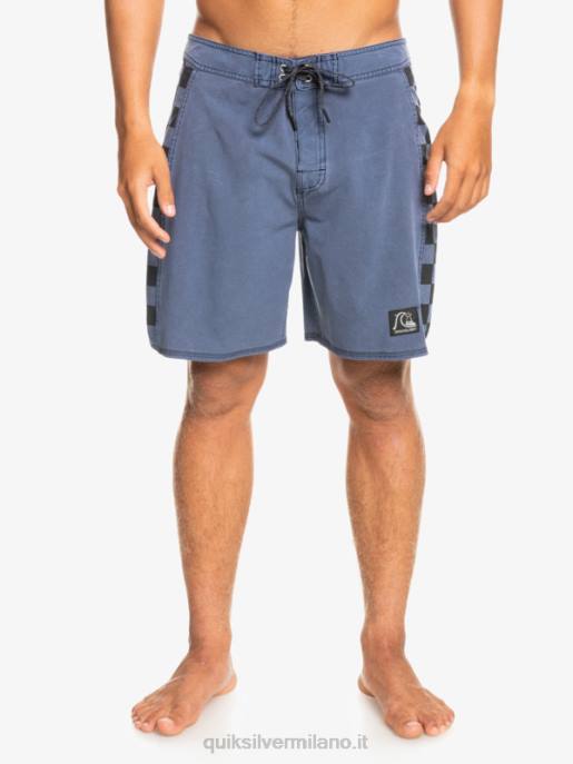 esso Quiksilver uomini Boardshort 18 originali in canapa elasticizzata con arco lavato blazer blu scuro HTZR1670