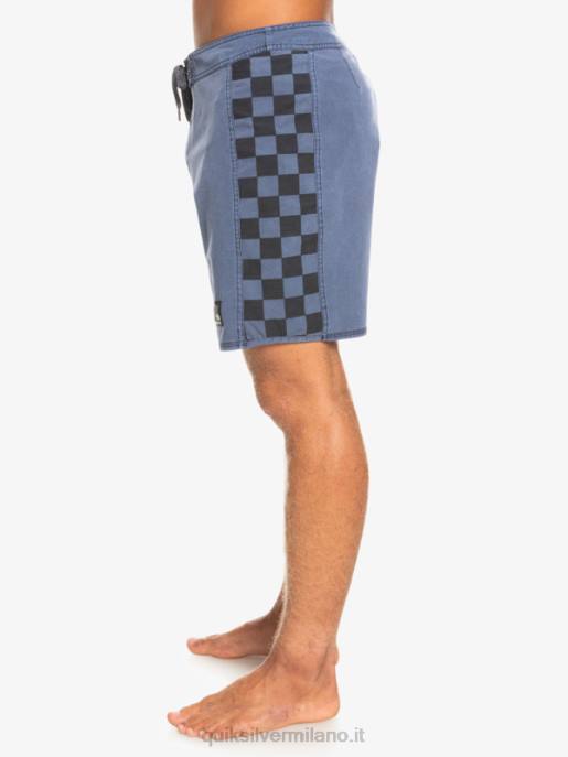 esso Quiksilver uomini Boardshort 18 originali in canapa elasticizzata con arco lavato blazer blu scuro HTZR1670