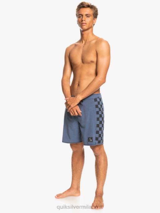 esso Quiksilver uomini Boardshort 18 originali in canapa elasticizzata con arco lavato blazer blu scuro HTZR1670