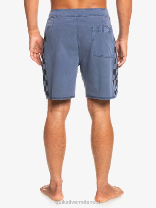 esso Quiksilver uomini Boardshort 18 originali in canapa elasticizzata con arco lavato blazer blu scuro HTZR1670