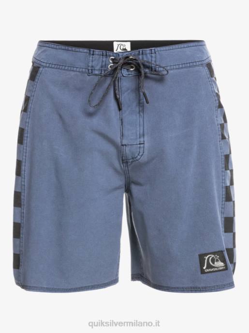 esso Quiksilver uomini Boardshort 18 originali in canapa elasticizzata con arco lavato blazer blu scuro HTZR1670