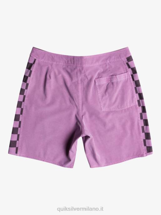 esso Quiksilver uomini Boardshort 18 originali in canapa elasticizzata con arco lavato orchidea polverosa HTZR1669