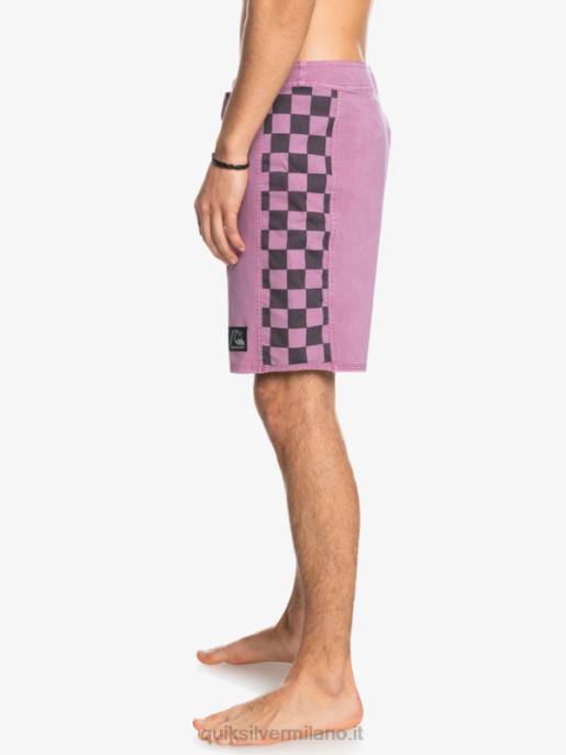 esso Quiksilver uomini Boardshort 18 originali in canapa elasticizzata con arco lavato orchidea polverosa HTZR1669