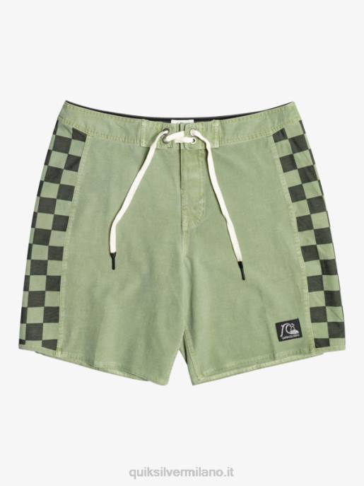 esso Quiksilver uomini Boardshort 18 originali in canapa elasticizzata con arco lavato timo HTZR1672