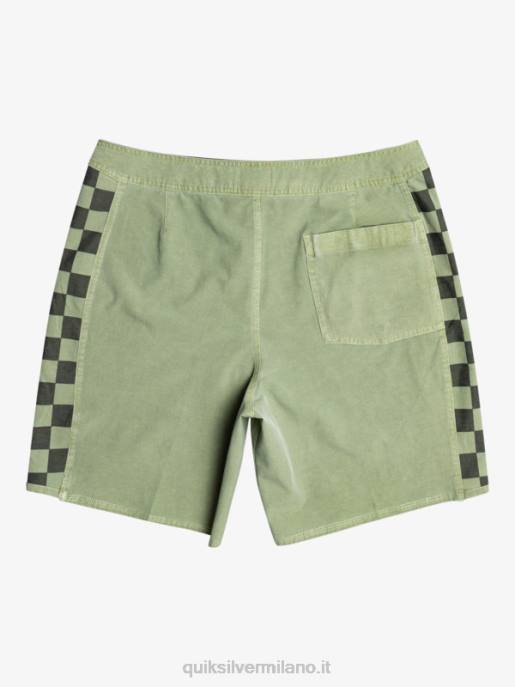 esso Quiksilver uomini Boardshort 18 originali in canapa elasticizzata con arco lavato timo HTZR1672
