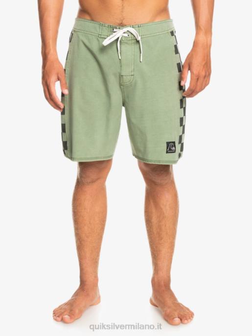 esso Quiksilver uomini Boardshort 18 originali in canapa elasticizzata con arco lavato timo HTZR1672
