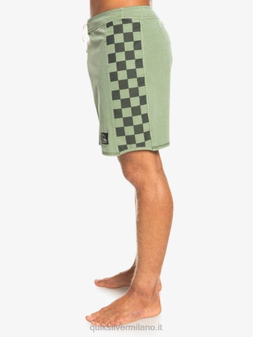 esso Quiksilver uomini Boardshort 18 originali in canapa elasticizzata con arco lavato timo HTZR1672