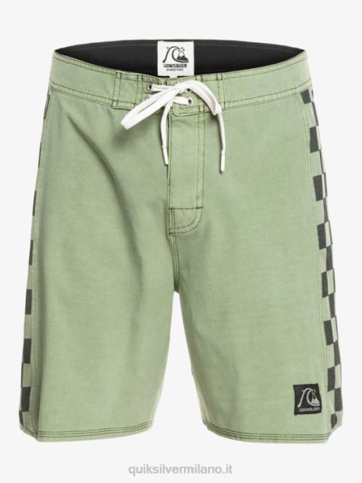 esso Quiksilver uomini Boardshort 18 originali in canapa elasticizzata con arco lavato timo HTZR1672