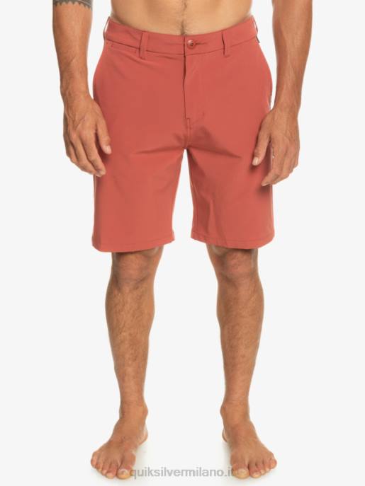esso Quiksilver uomini Ocean Union anfibio 20 pantaloncini ibridi Marsala HTZR147