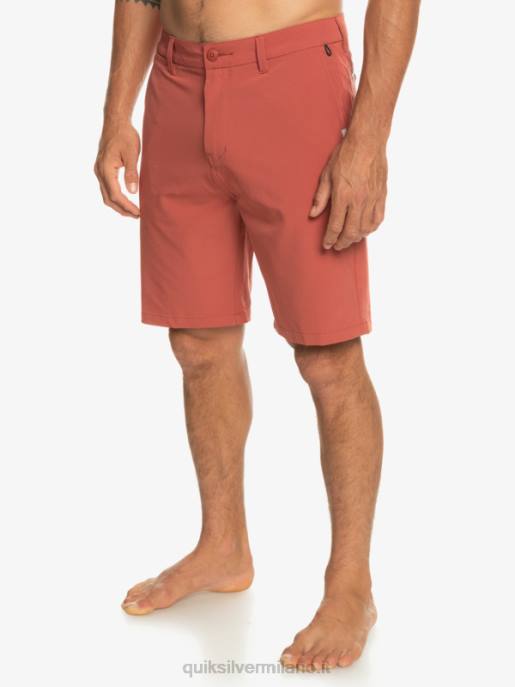 esso Quiksilver uomini Ocean Union anfibio 20 pantaloncini ibridi Marsala HTZR147