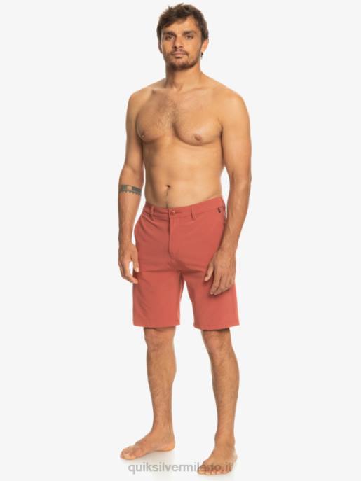 esso Quiksilver uomini Ocean Union anfibio 20 pantaloncini ibridi Marsala HTZR147