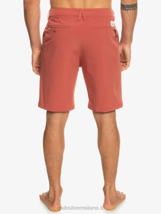 esso Quiksilver uomini Ocean Union anfibio 20 pantaloncini ibridi Marsala HTZR147