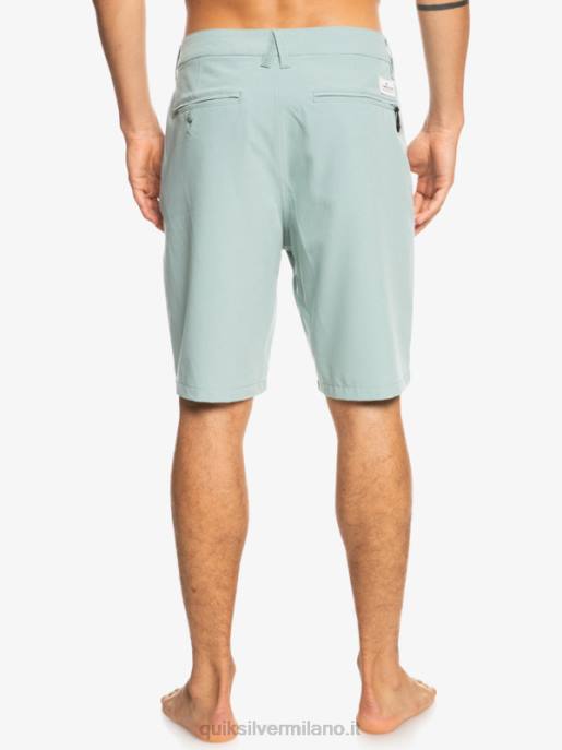 esso Quiksilver uomini Ocean Union anfibio 20 pantaloncini ibridi ambiente verde HTZR144
