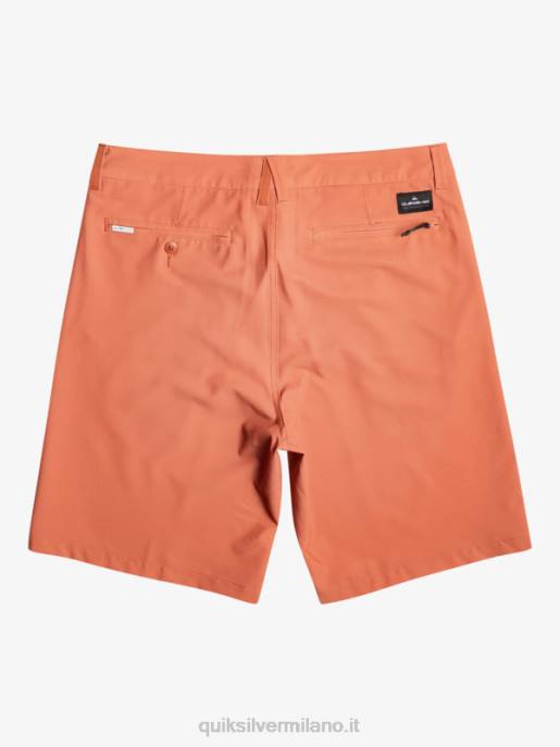 esso Quiksilver uomini Ocean Union anfibio 20 pantaloncini ibridi argilla cotta HTZR139