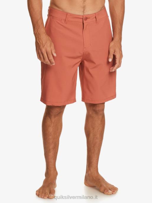 esso Quiksilver uomini Ocean Union anfibio 20 pantaloncini ibridi argilla cotta HTZR139