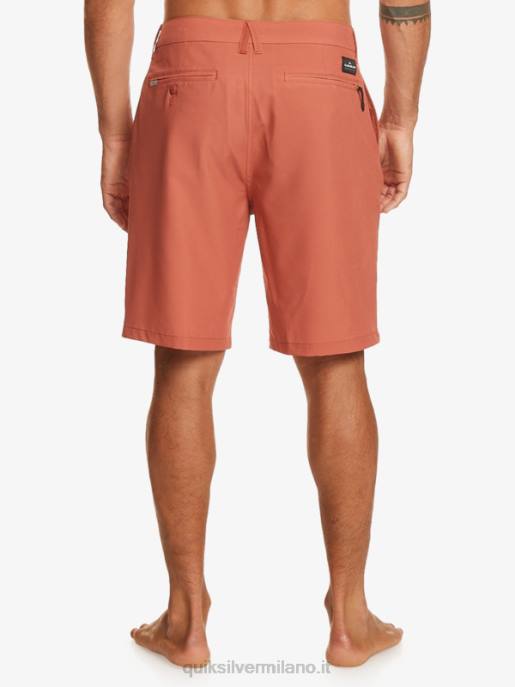 esso Quiksilver uomini Ocean Union anfibio 20 pantaloncini ibridi argilla cotta HTZR139