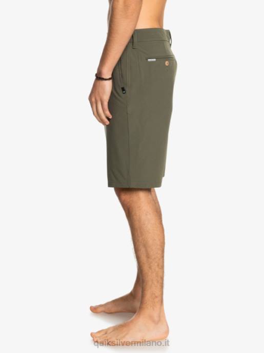 esso Quiksilver uomini Ocean Union anfibio 20 pantaloncini ibridi foglia d\'uva HTZR150