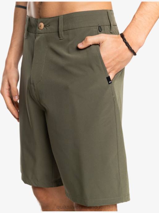 esso Quiksilver uomini Ocean Union anfibio 20 pantaloncini ibridi foglia d\'uva HTZR150