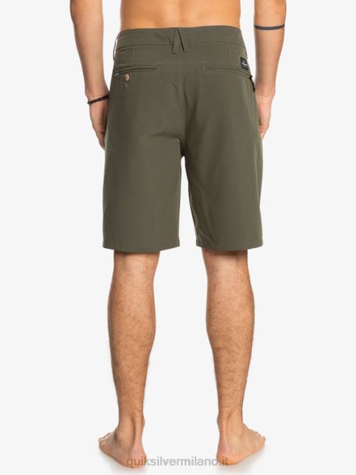 esso Quiksilver uomini Ocean Union anfibio 20 pantaloncini ibridi foglia d\'uva HTZR150