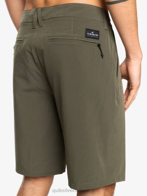 esso Quiksilver uomini Ocean Union anfibio 20 pantaloncini ibridi foglia d\'uva HTZR150