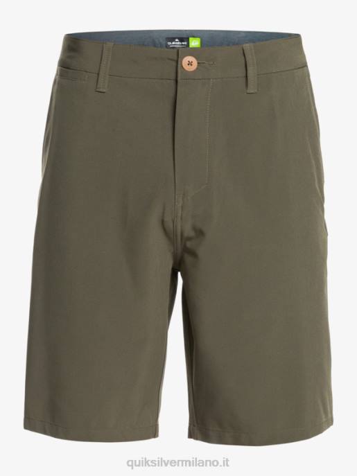 esso Quiksilver uomini Ocean Union anfibio 20 pantaloncini ibridi foglia d\'uva HTZR150