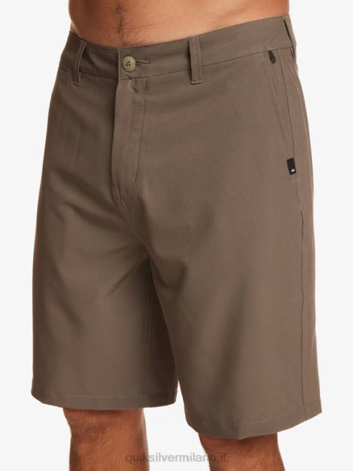 esso Quiksilver uomini Ocean Union anfibio 20 pantaloncini ibridi marrone maggiore HTZR140