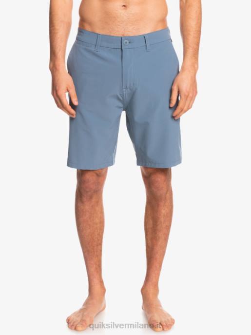 esso Quiksilver uomini Ocean Union anfibio 20 pantaloncini ibridi miraggio blu HTZR153