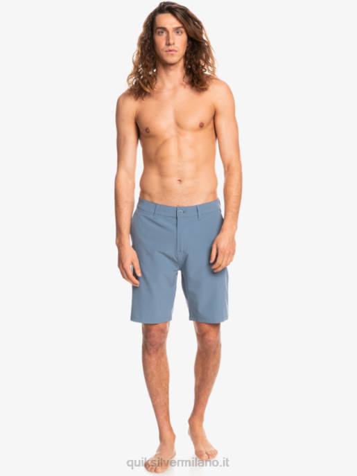 esso Quiksilver uomini Ocean Union anfibio 20 pantaloncini ibridi miraggio blu HTZR153