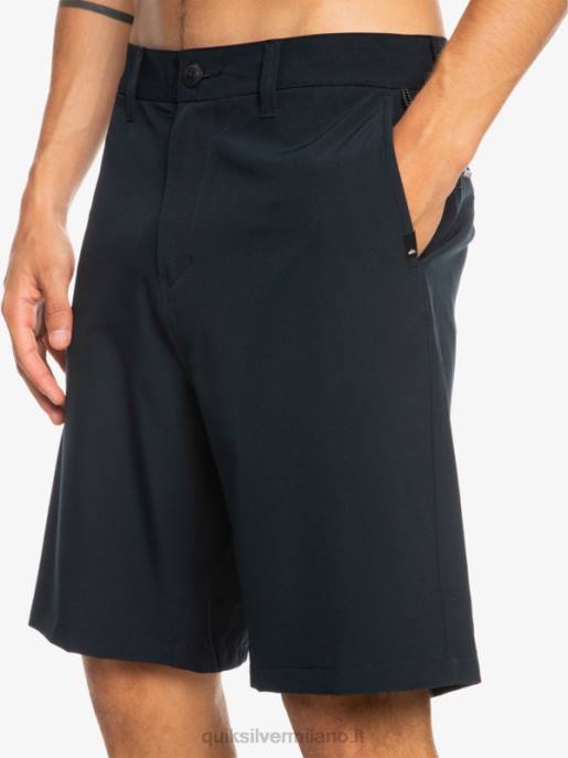esso Quiksilver uomini Ocean Union anfibio 20 pantaloncini ibridi nero HTZR138