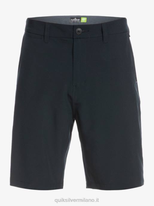 esso Quiksilver uomini Ocean Union anfibio 20 pantaloncini ibridi nero HTZR138