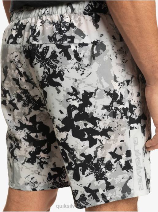 esso Quiksilver uomini Omni 17 pantaloncini da allenamento viola grigio HTZR793