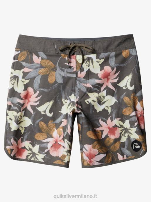 esso Quiksilver uomini Pantaloncini da mare Hempstretch Scallop 19 asfalto HTZR1740